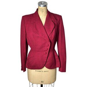 1940s wool fitted blazer by Walda Scott Size M